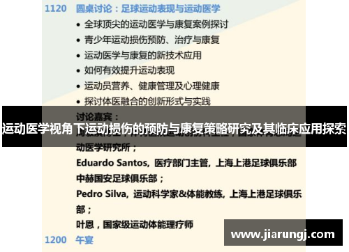 运动医学视角下运动损伤的预防与康复策略研究及其临床应用探索
